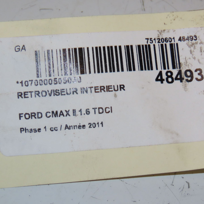 Retroviseur interieur occasion FORD CMAX II Phase 1 09-2010->09-2015 1.6 TDCI 115ch 1765145 3