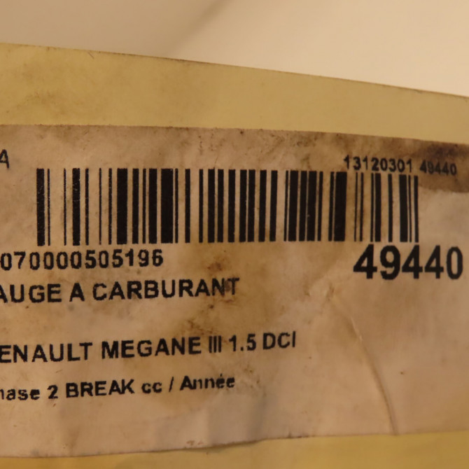 Jauge a carburant occasion RENAULT MEGANE III Phase 1 04-1995->04-1999 1.5 DCI 110ch 172026141R 3