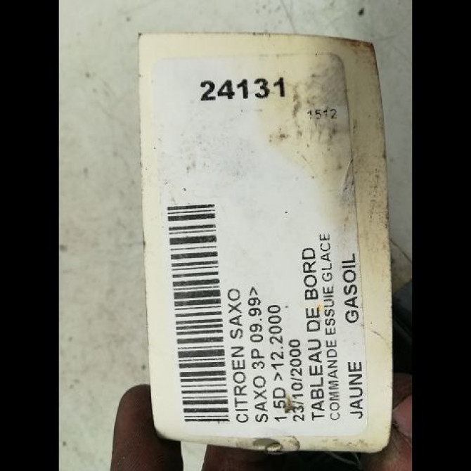 Commande essuie glace occasion CITROEN SAXO Phase 1 03-1996->09-1999 1.5D 6239G6 4