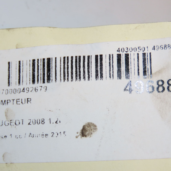 Compteur occasion PEUGEOT 2008 Phase 1 01-2013->... 1.2i PURETECH 110ch 9822633180 4