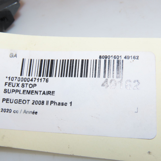 Feux stop supplementaire occasion PEUGEOT 9836561780 4