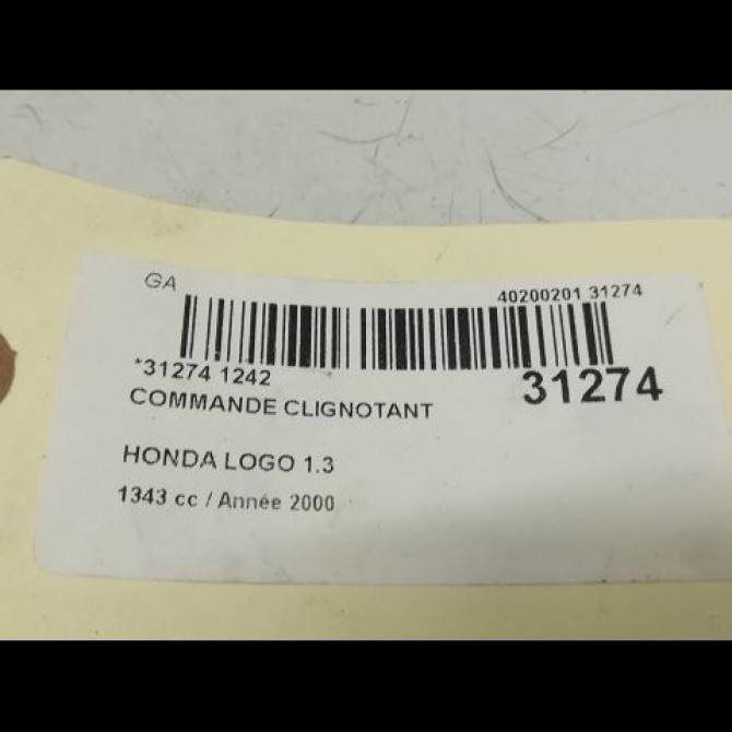 Commande clignotant occasion HONDA LOGO Phase 1 07-1999->06-2001 1.3i 35255S5AA02 6