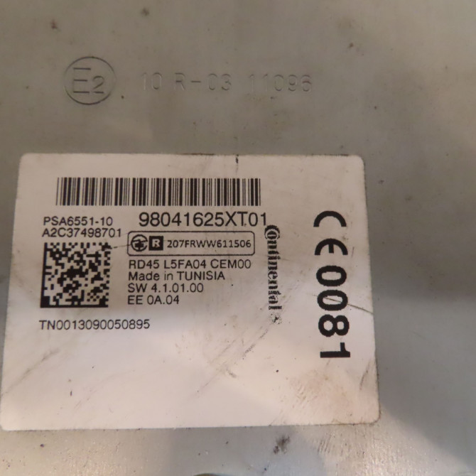 Autoradio occasion PEUGEOT 3008 I Phase 1 04-2009->12-2013 1.6 HDI 115ch 16108009XT 3