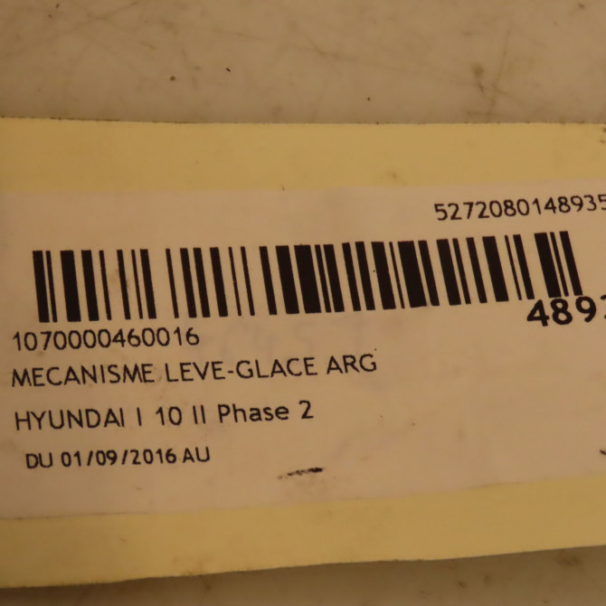 Mecanisme leve-glace arrière gauche occasion HYUNDAI I 10 II Phase 2 09-2016->... 83401K7000 3