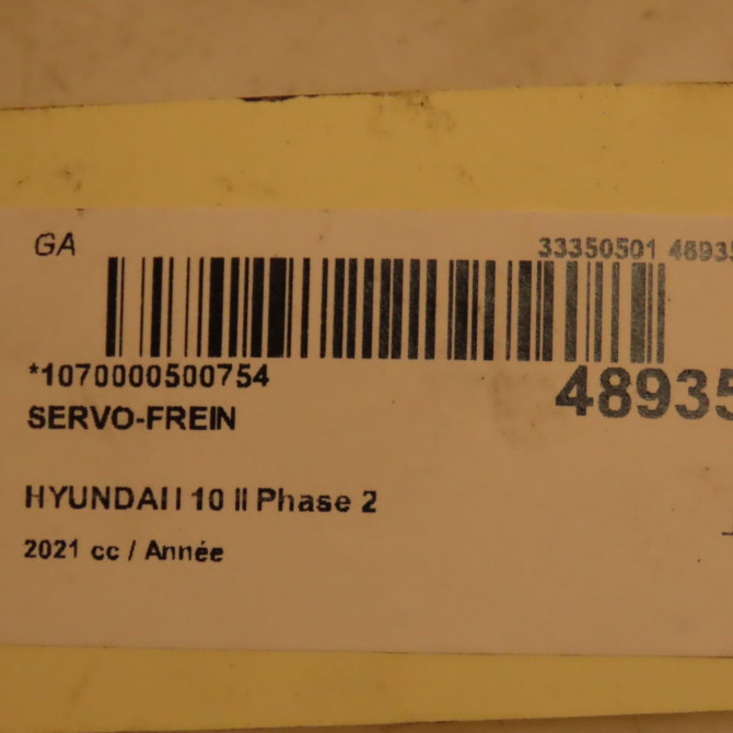 Servo-frein occasion HYUNDAI I 10 II Phase 2 09-2016->... 59110K7850 4