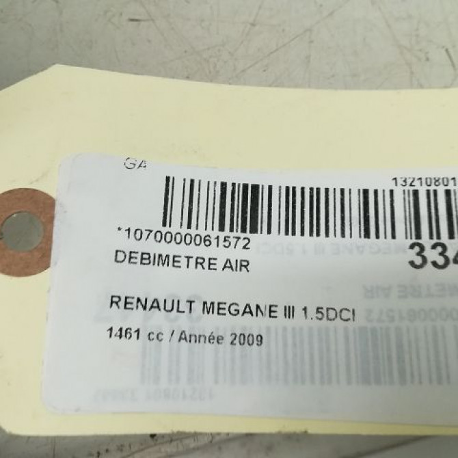 Debimetre air occasion RENAULT MEGANE III Phase 1 11-2008->01-2012 8200682558 6