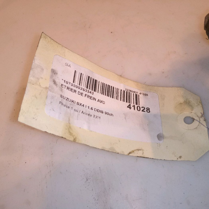 Etrier de frein avant gauche occasion SUZUKI SX4 I Phase 1 04-2006->03-2014 1.6 DDIS 90ch 5512079J10 4