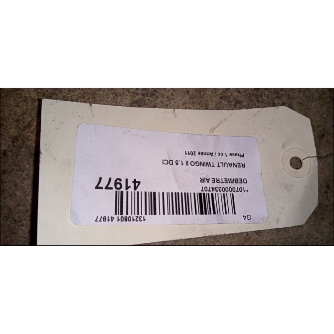 Debimetre air occasion RENAULT TWINGO II Phase 1 06-2007->11-2011 1.5 DCI 75ch 8200682558 2