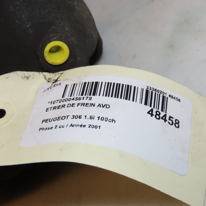 Etrier de frein avant droit occasion PEUGEOT 306 Phase 2 04-1997->03-2002 1.6i 100ch 1638155780 5