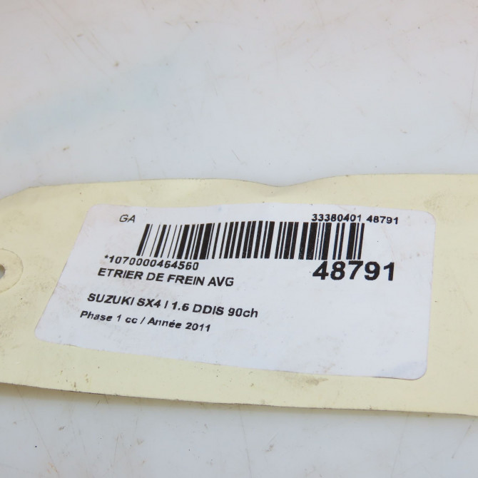 Etrier de frein avant gauche occasion SUZUKI SX4 I Phase 1 04-2006->03-2014 1.6 DDIS 90ch 5512079J10 4