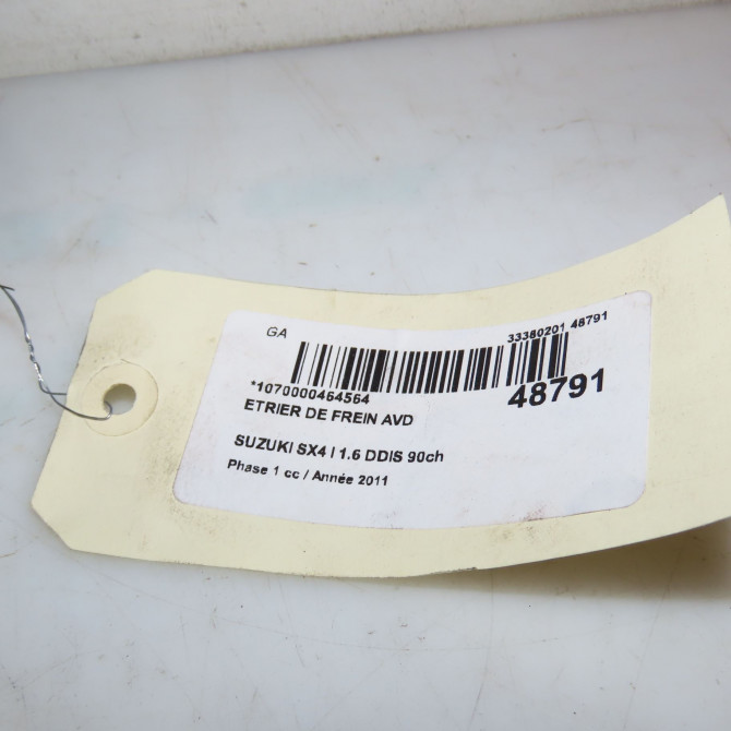 Etrier de frein avant droit occasion SUZUKI SX4 I Phase 1 04-2006->03-2014 1.6 DDIS 90ch 5511079J10 4