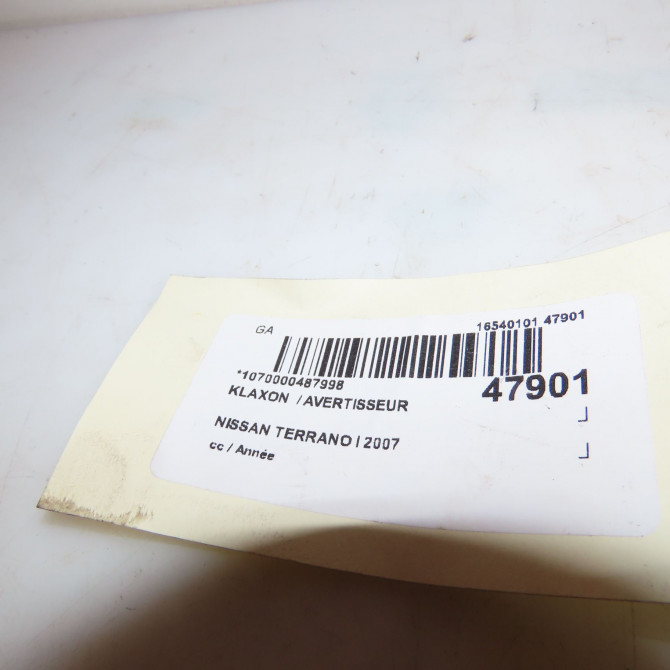 Klaxon  / avertisseur occasion NISSAN TERRANO I 256102F020 3