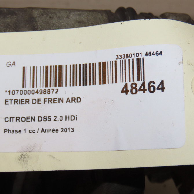 Etrier de frein arrière droit occasion  4401Q3 3