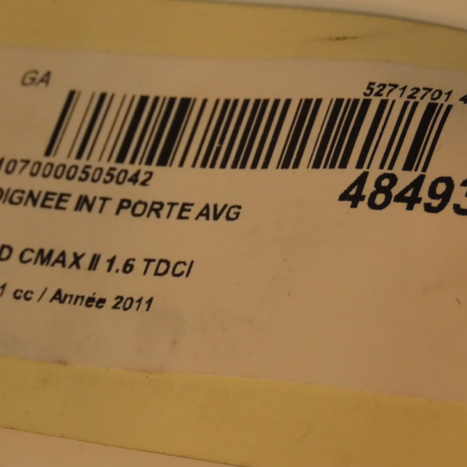 Poignee int porte avg occasion FORD CMAX II Phase 1 09-2010->09-2015 1.6 TDCI 115ch 1755051 4