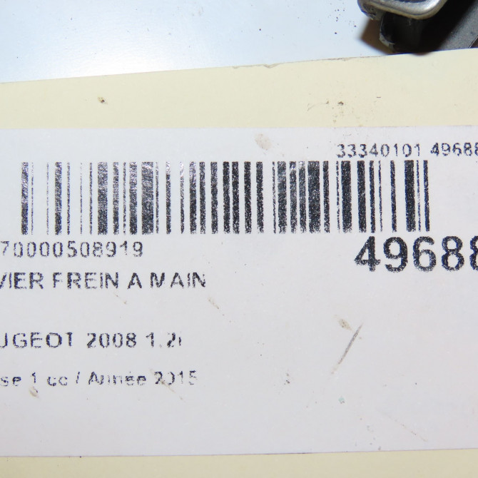 Levier frein a main occasion PEUGEOT 2008 Phase 1 01-2013->... 1.2i PURETECH 110ch 98066999ZD 4
