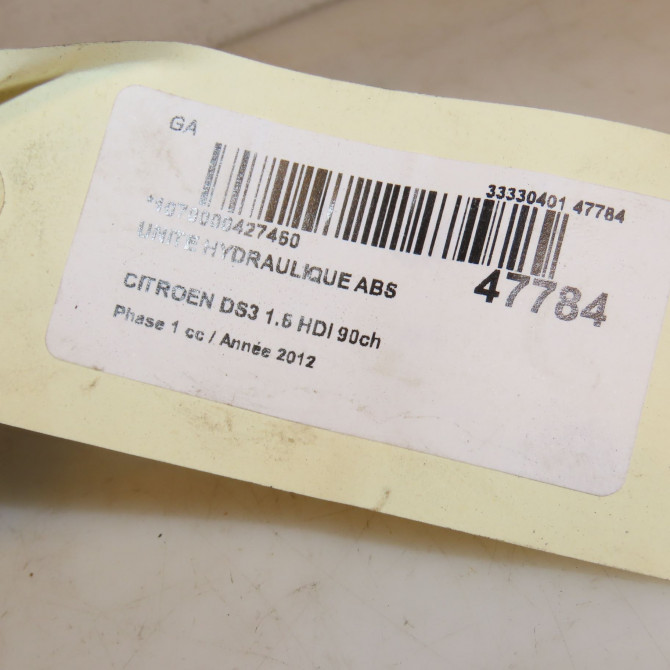 Unité hydraulique ABS occasion CITROEN DS3 Phase 1 11-2009->03-2014 1.6 HDI 90ch 1610181580 6