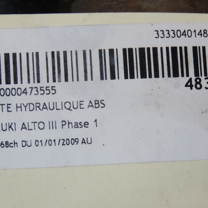 Unité hydraulique ABS occasion SUZUKI ALTO III Phase 1 01-2009->... 1.0i 68ch 56110M71MB0000 4