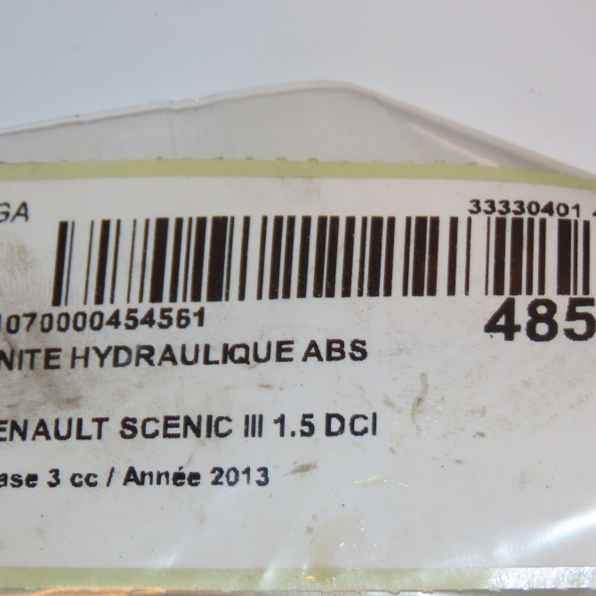 Unité hydraulique ABS occasion RENAULT SCENIC III Phase 3 04-2013->... 1.5 DCI 110ch 476608059R 4