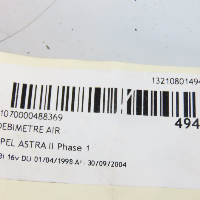 Debimetre air occasion OPEL ASTRA II Phase 1 04-1998->09-2004 1.8i 16v 95529512 4