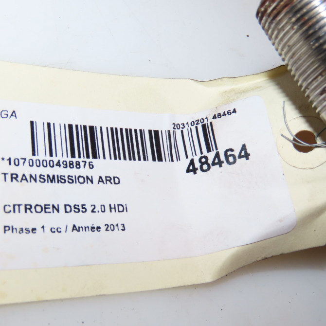 Transmission arrière droite occasion  9671845380 3