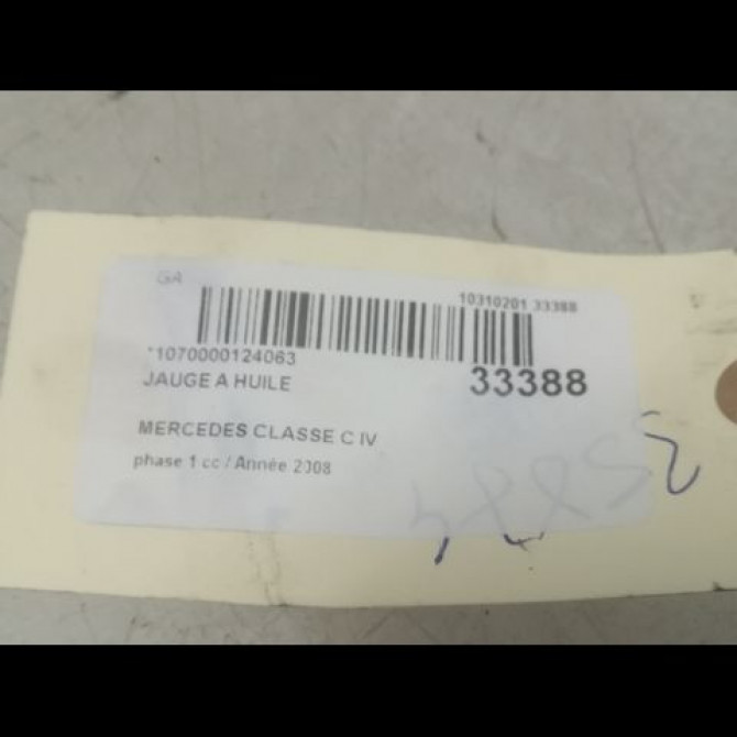 Jauge a huile occasion MERCEDES CLASSE C IV phase 1 02-2014->... C220 170ch 6460101472 2