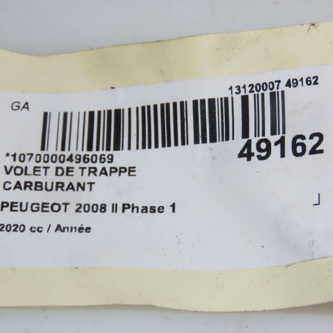 Volet de trappe carburant occasion PEUGEOT 9825833480 4