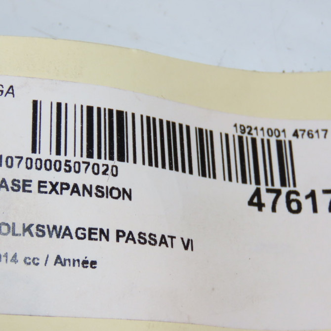 Vase expansion occasion VOLKSWAGEN PASSAT VI Phase 1 CC 11-2011->12-2017 1K0121407F 3