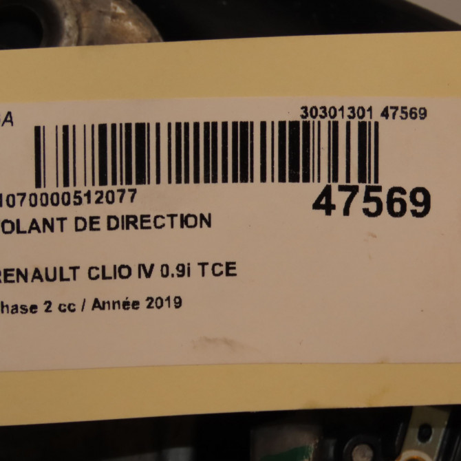 Volant de direction occasion RENAULT CLIO IV Phase 2 08-2016->... 0.9i TCE 484005241R 4
