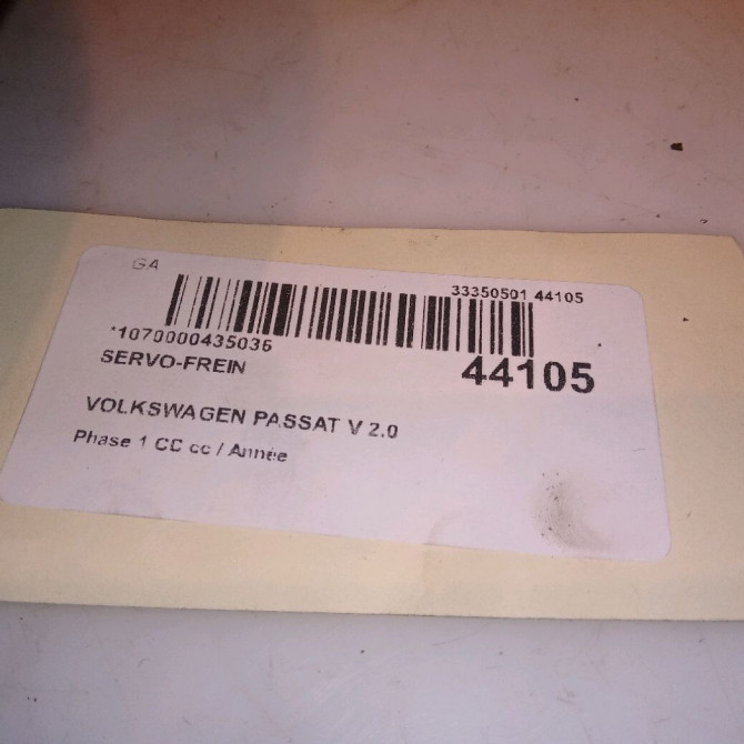 Servo-frein occasion VOLKSWAGEN PASSAT V Phase 1 04-1995->04-1999 2.0 TDI 140ch 3C1614106R 4
