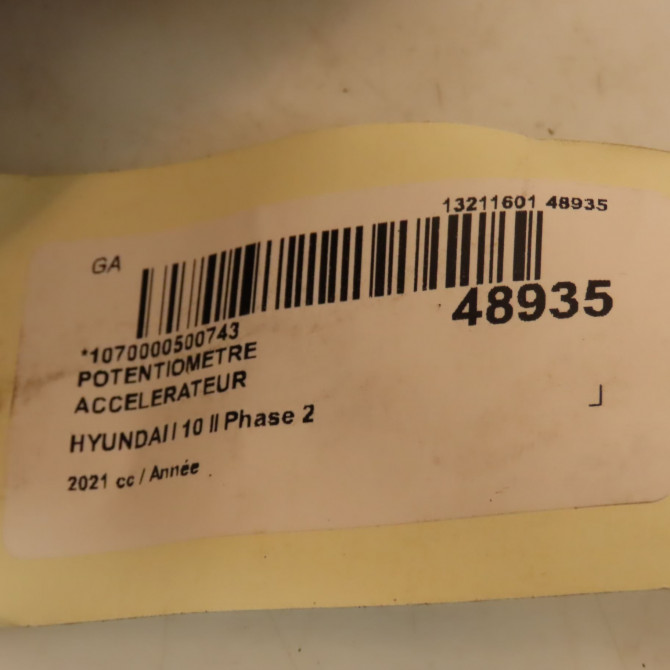 Potentiometre accelerateur occasion HYUNDAI I 10 II Phase 2 09-2016->... 4