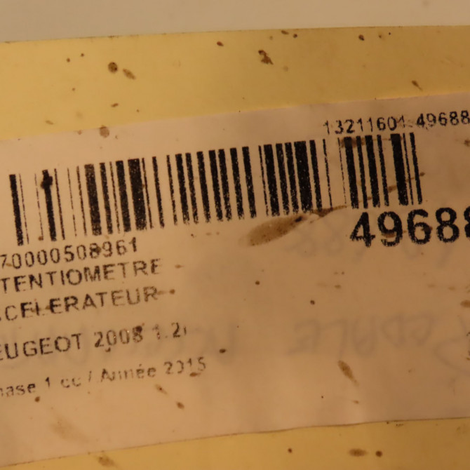Potentiometre accelerateur occasion PEUGEOT 2008 Phase 1 01-2013->... 1.2i PURETECH 110ch 3