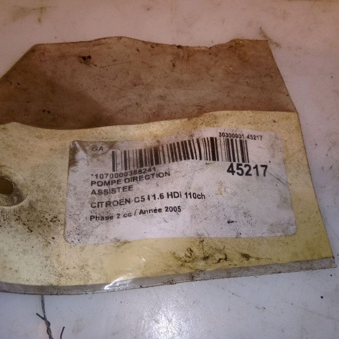 Pompe direction assistee occasion CITROEN C5 I Phase 2 09-2004->06-2008 1.6 HDi 110ch 4007EA 5