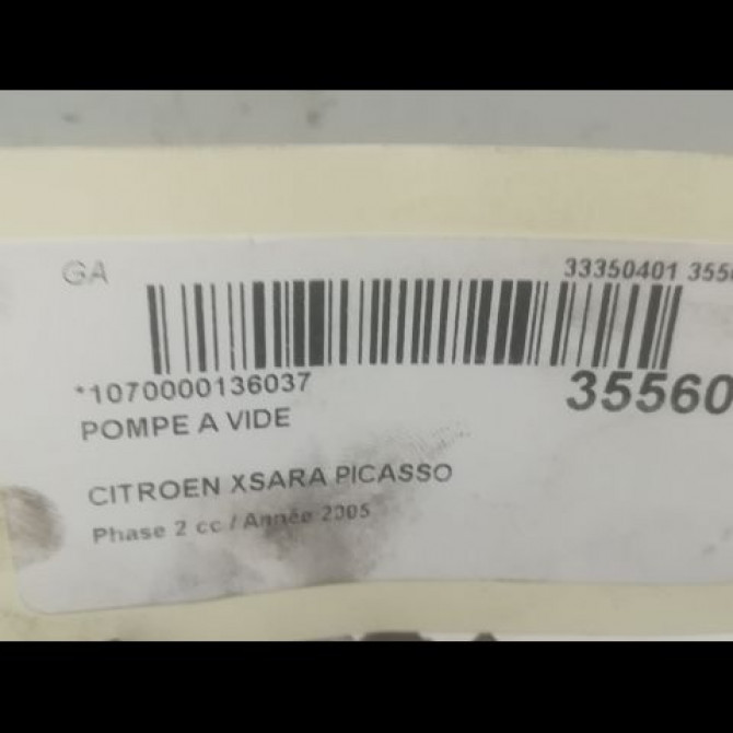 Pompe a vide occasion CITROEN XSARA PICASSO Phase 2 02-2004->12-2010 2.0 HDi 90ch 456561 3