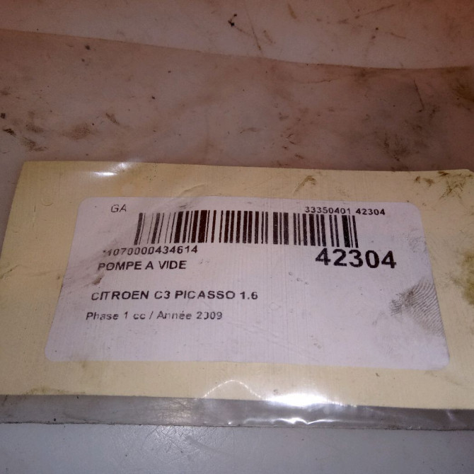 Pompe a vide occasion CITROEN C3 PICASSO Phase 1 02-2009->08-2012 1.6 HDi 16v 90ch 456570 5