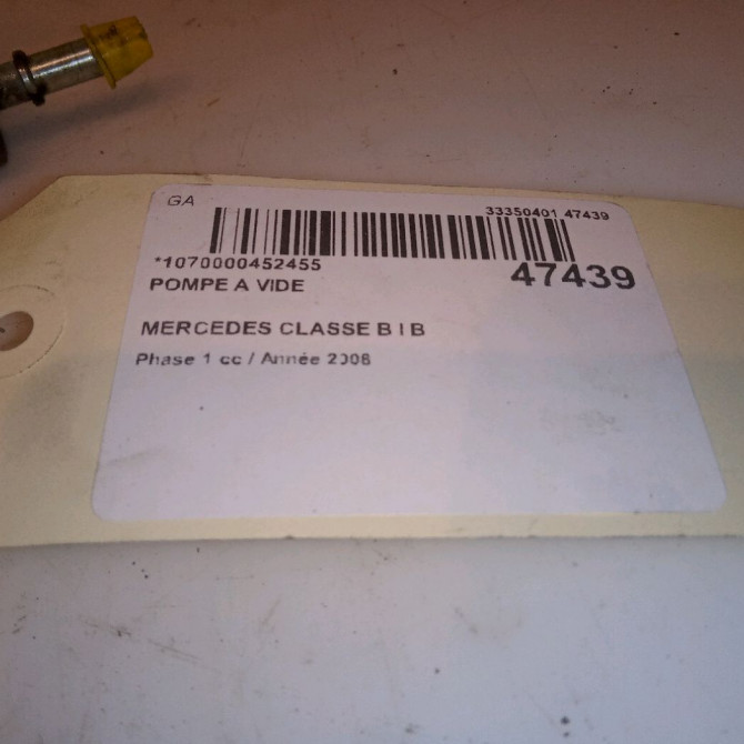 Pompe a vide occasion MERCEDES CLASSE B I Phase 1 06-2005->04-2008 B 180 CDI 6402300465 4