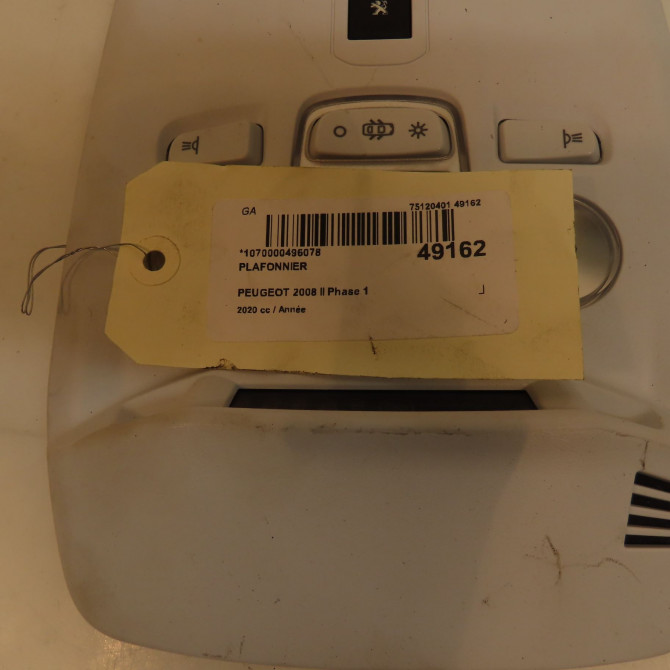 Plafonnier occasion PEUGEOT 96781445PR 4