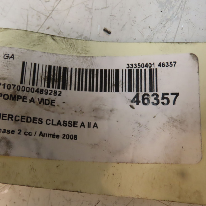 Pompe a vide occasion MERCEDES CLASSE A II Phase 2 04-2008->06-2012 A 180 CDI 6402300465 4