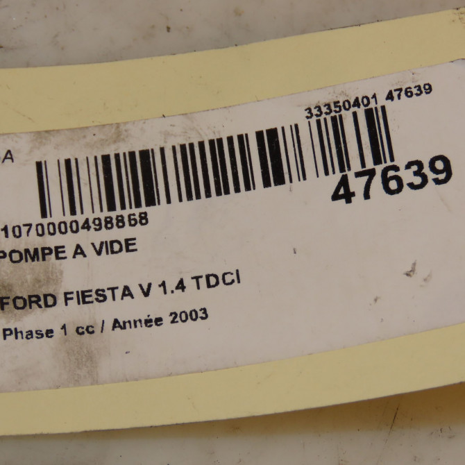 Pompe a vide occasion FORD FIESTA V Phase 1 09-2002->10-2005 1.4 TDCI 4