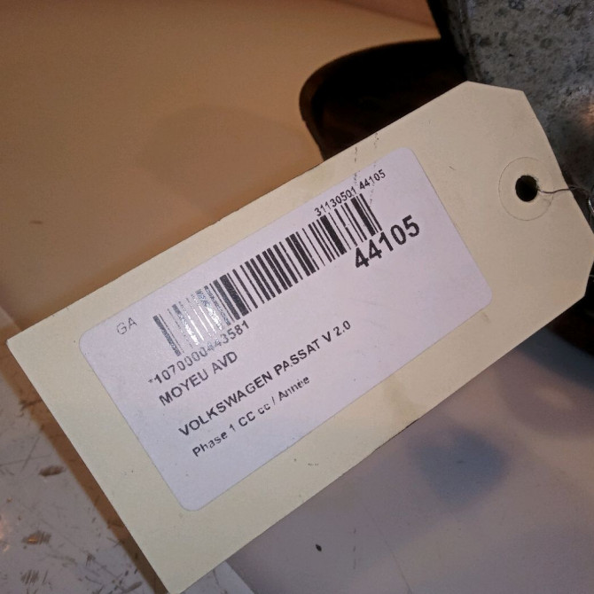 Moyeu avd occasion VOLKSWAGEN PASSAT V Phase 1 04-1995->04-1999 2.0 TDI 140ch 5K0498621 4