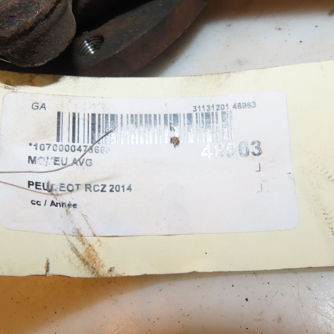 Moyeu avg occasion PEUGEOT RCZ 3307A1 3