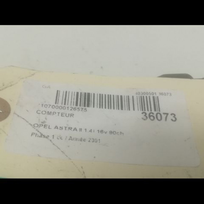 Compteur occasion OPEL ASTRA II Phase 1 04-1998->09-2004 1.4i 16v 90ch 9193339 3