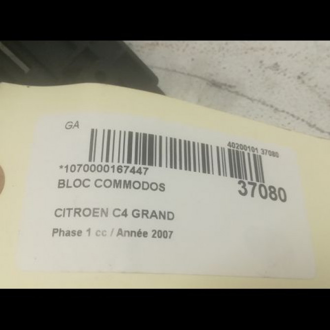 Bloc commodos occasion CITROEN C4 GRAND PICASSO I Phase 1 10-2006->09-2013 1.6 HDI 110ch 624347 3