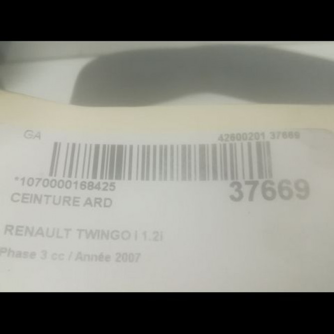Ceinture arrière droite occasion RENAULT TWINGO I Phase 3 08-2000->06-2007 1.2i 8200703374 4