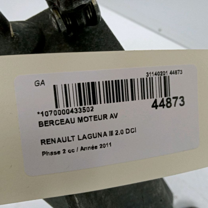 Berceau moteur avant occasion RENAULT LAGUNA III Phase 2 11-2010->03-2013 2.0 DCI 16v 130ch 544012760R 3