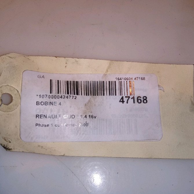 occasion RENAULT CLIO II Phase 1 03-1998->06-2001 1.4 16v 224332597R 6