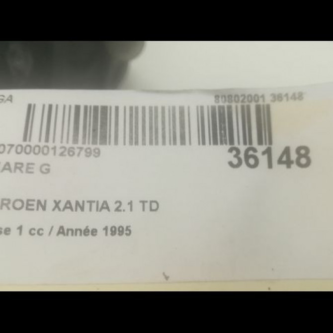 Phare gauche occasion CITROEN XANTIA Phase 1 03-1993->06-1998 2.1 TD 95667947 3