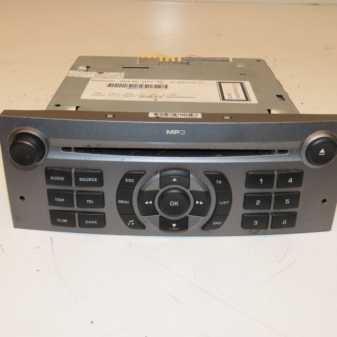 Autoradio occasion PEUGEOT 407 Phase 1 04-2004->07-2008 2.0 HDI 136ch 1