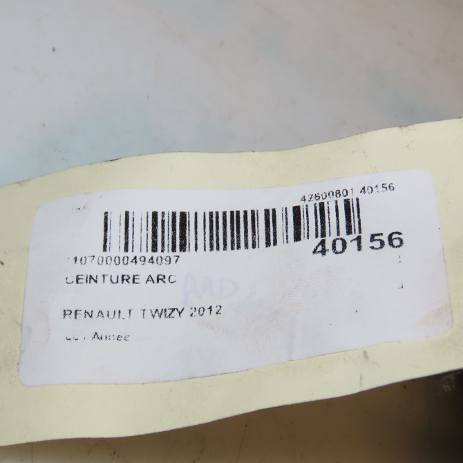 Ceinture arrière centrale occasion TWIZY 3