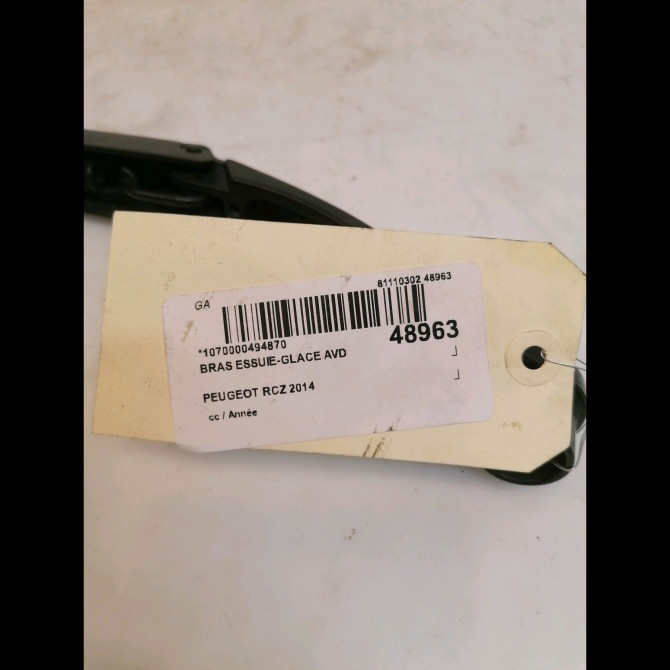 Bras essuie-glace avant droit occasion PEUGEOT RCZ 6429HW 3