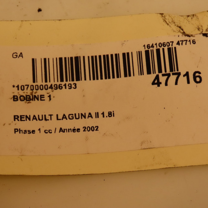 occasion RENAULT LAGUNA II Phase 1 11-2000->03-2005 1.8i 117ch 8200568671 3